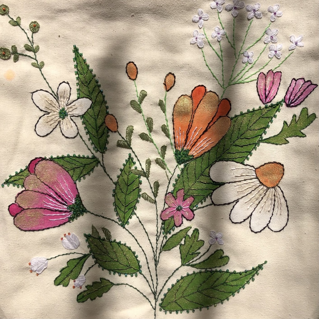 Colorful Flowers Tote Bag
