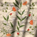 Orange Flowers Tote Bag