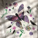 Purple Butterfly Tote Bag