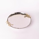 Round Two Leaves Tray