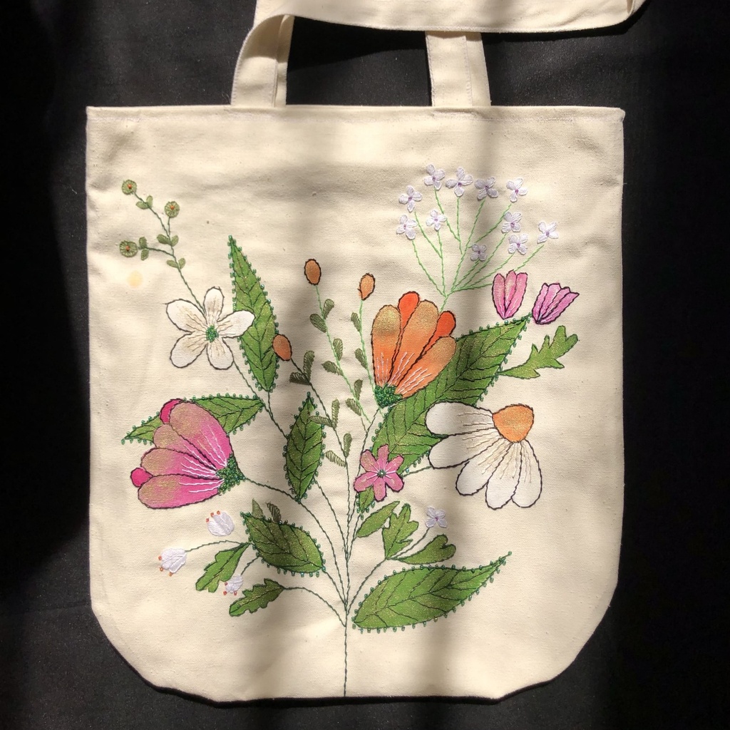 Colorful Flowers Tote Bag