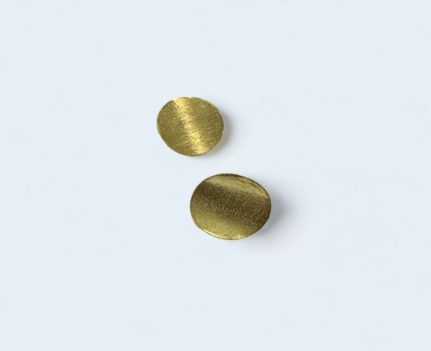 La Joie Collection , Handmade ,Sterling Silver, Coin Earring