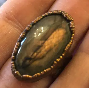 (GYR004) Labradorite Ring