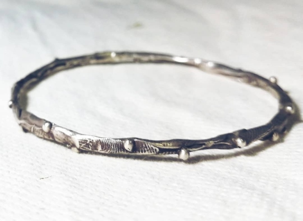 B2 Sterling Silver Bracelet with Beads