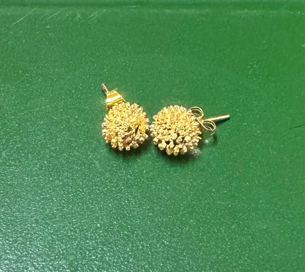 Balle D’ore earrings (brass ,gold plated)