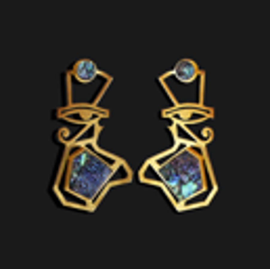 Eye of Horus galaxy earrings (Small)