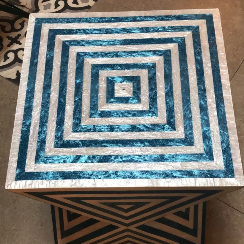 Cubic Turqious Side-table 