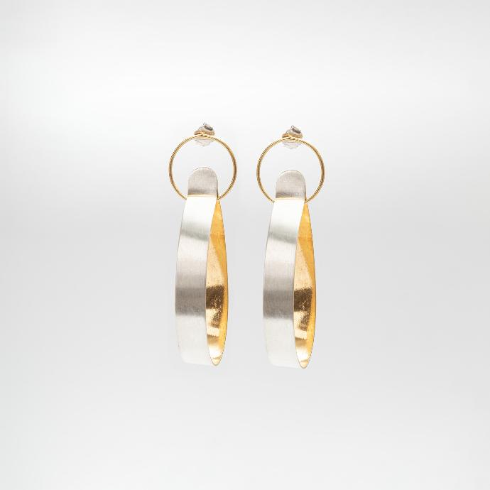 Tear Drop Contour Earrings