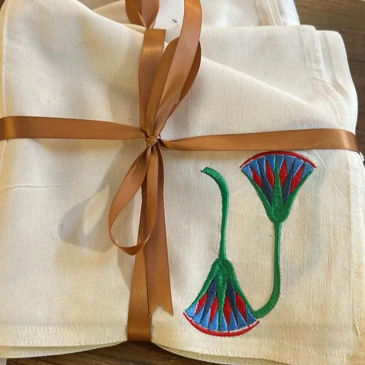 Green Lotus Flower Napkin (Set of 6)