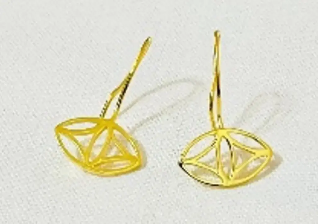 Empty Horizontal Oval Earrings (Large) 