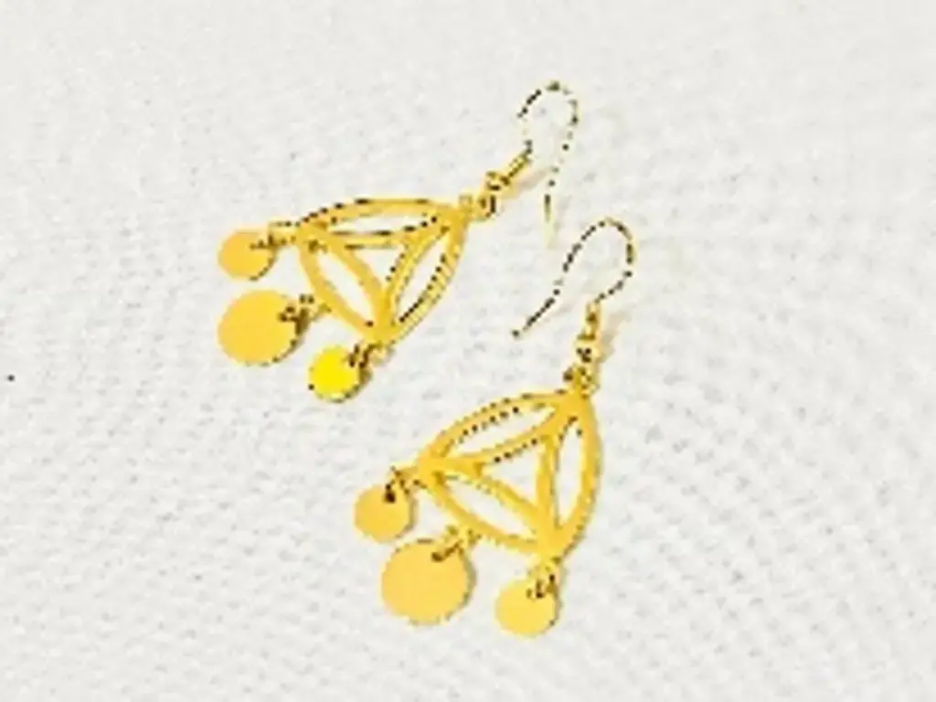 Empty Falahi Triangle Earrings (Medium) 