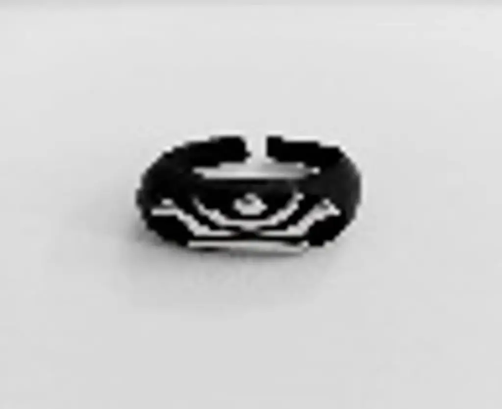 Pharaonic Collection Signet Ring The Boat Of The Moon, Handmade , Sterling Silver, Oxidized Adjustable Ring