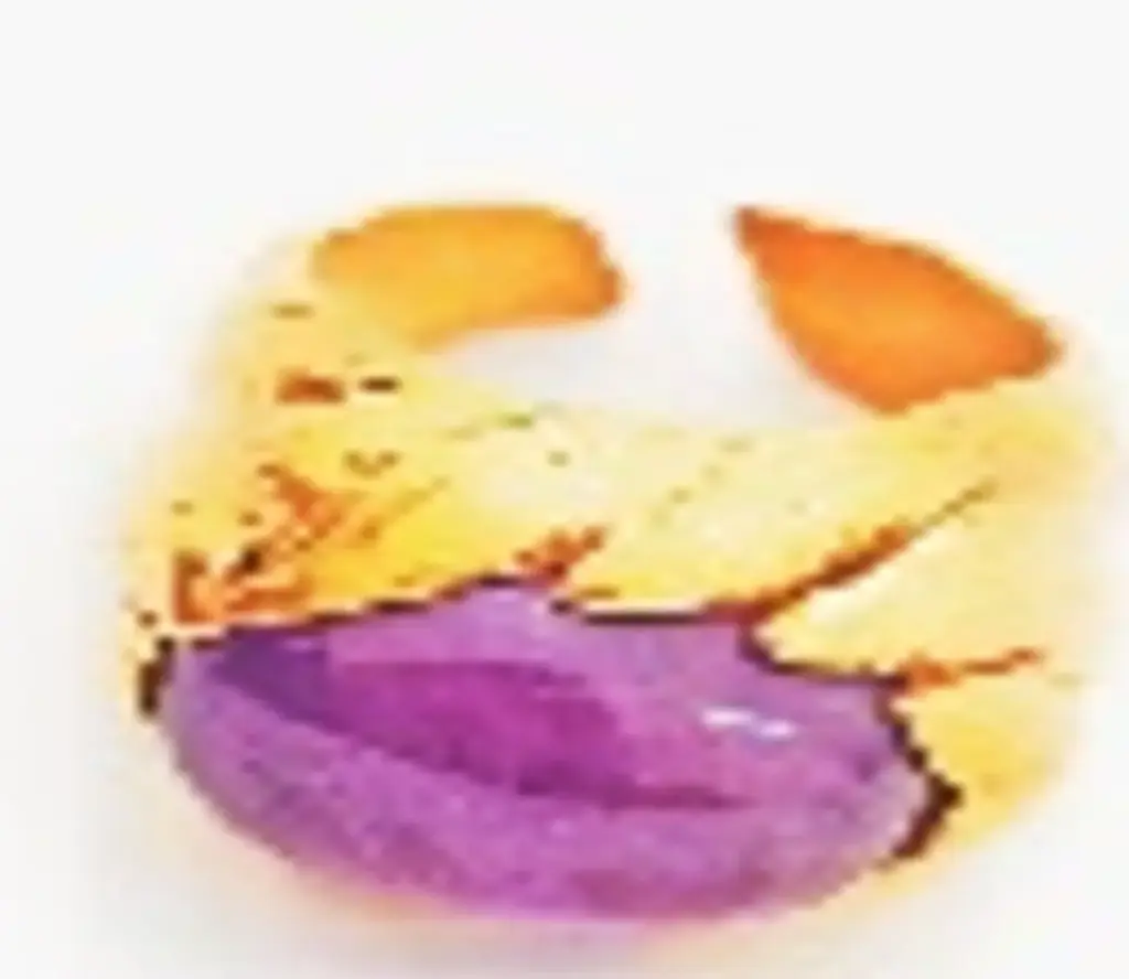 Flowery Collection, Handmade Sterling Silver, Gold Plated , Engraved Leaves With Amethyst Ring