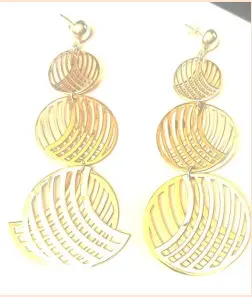 (Kaleidoscope Collection) 3 Elements Earrings Circle