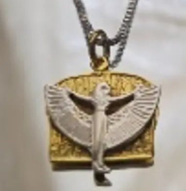 isis silver and gold plated Necklace