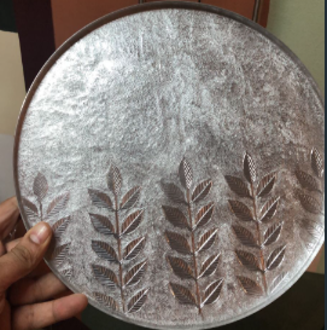 3 leaves Round Tray (Aluminum) 