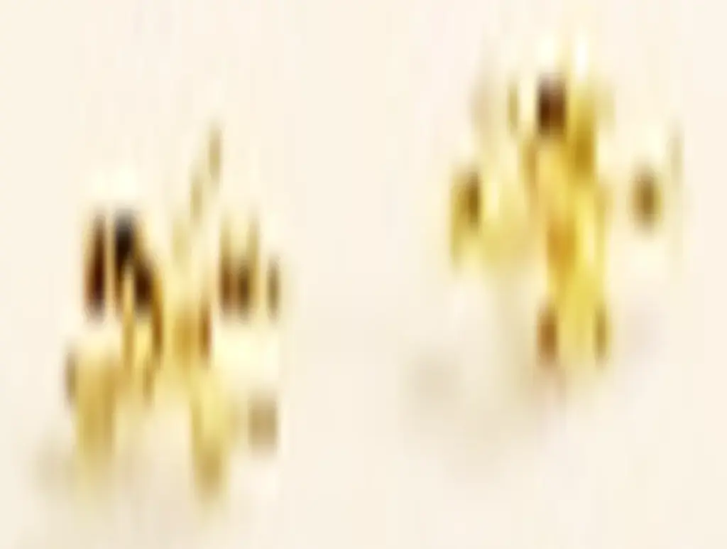 Pharaonic Collection, handmade Sterling Silver , Gold plated , Tiny Ankh Key of the Nile  Earring