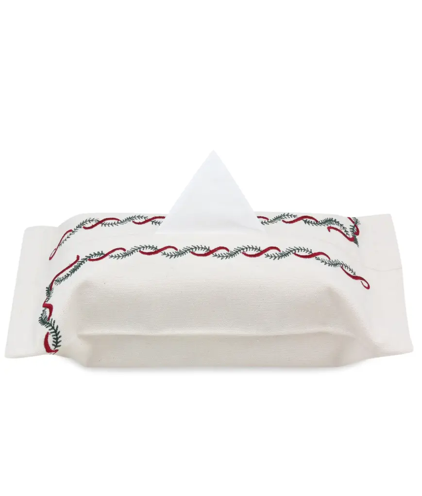 Christmas Garland Tissue Box