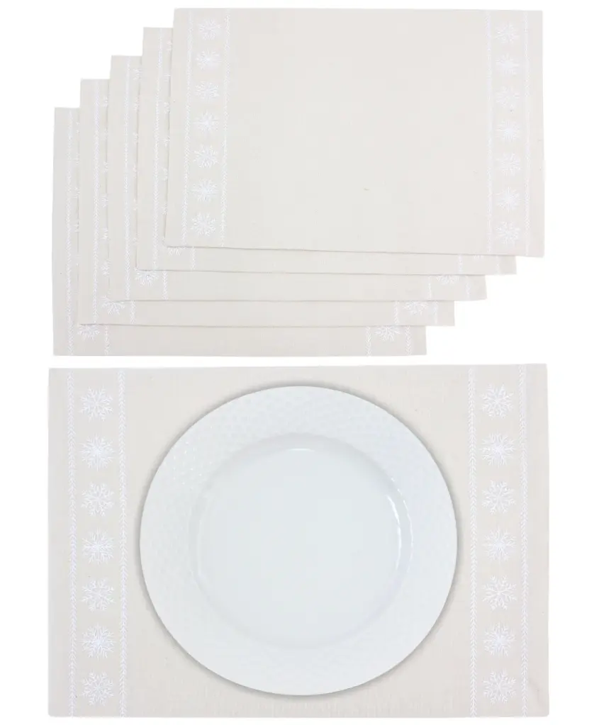 Snowfall Placemats Set of 6