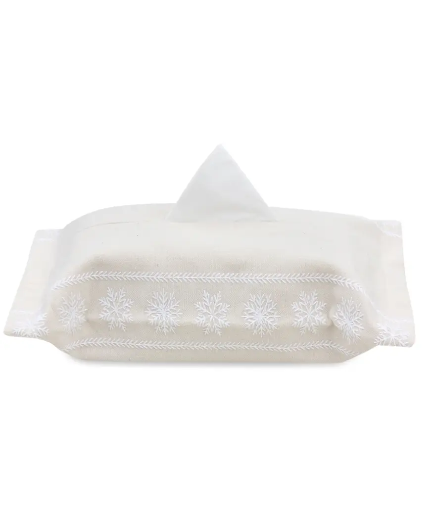 Snowfall Tissue Box