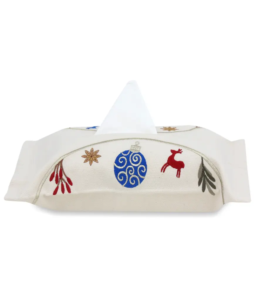 Festive Ornaments Tissue Box 35x20