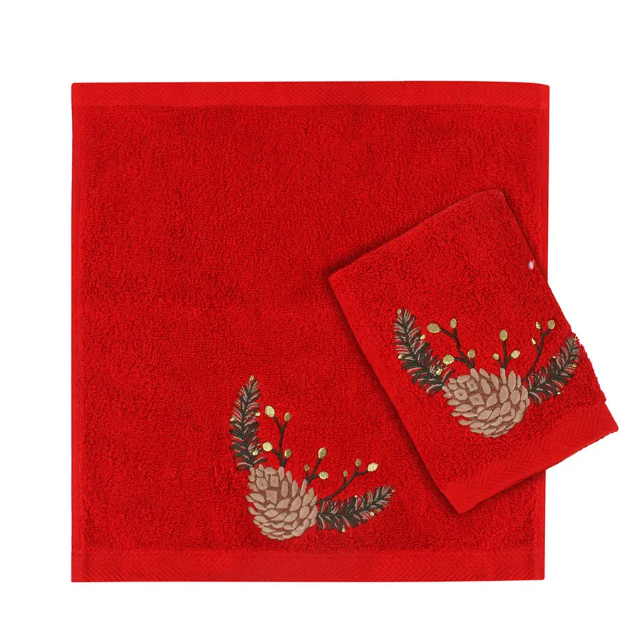 Pine Cone set of 2 Guest Towels