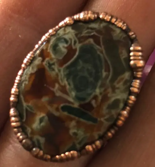 (GYR025-2) Agate Ring