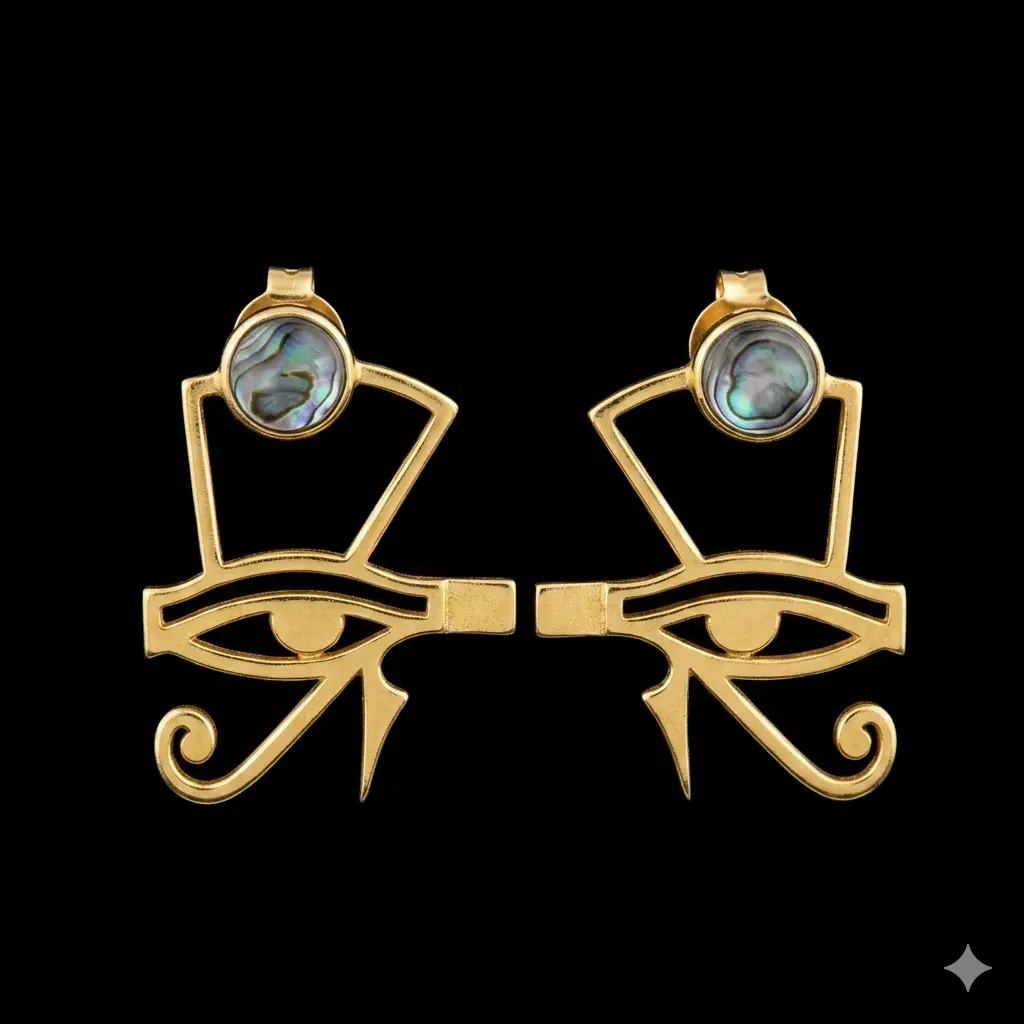 Eye of Horus Galaxy Tiny Earrings