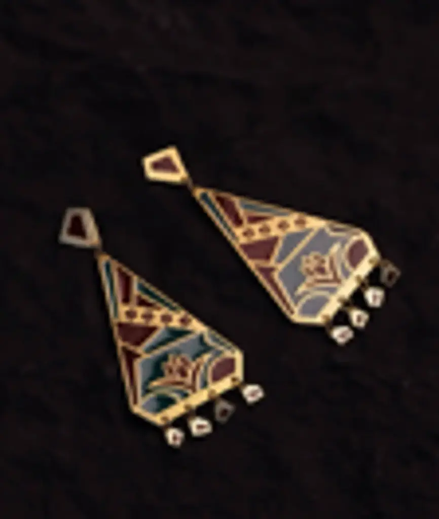 Lotus Christmas Earrings  