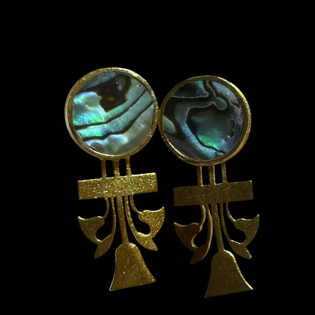 Lotus Nile crystals tiny earrings 