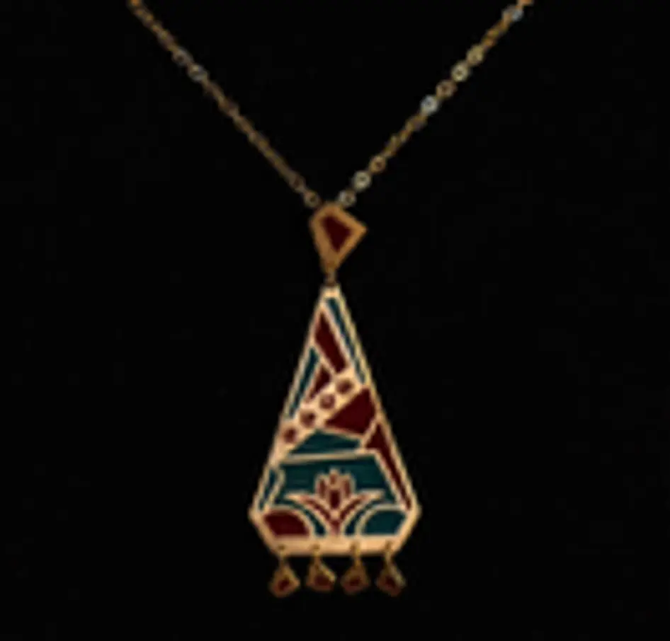 Lotus Christmas necklace