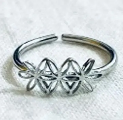 small empty 3 seeds horizontal without circles silver