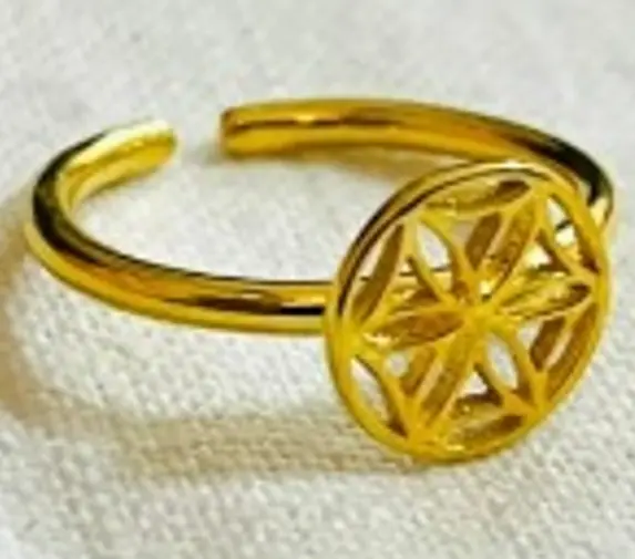 original empty seed of life gold size 2 *1cm