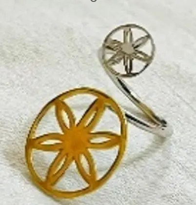 the twist ring gold and silver