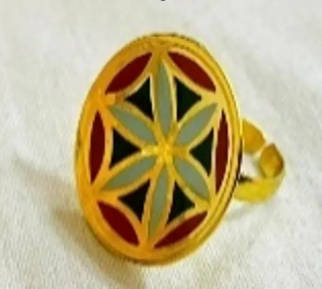 colred 3cm seed of life concave ring