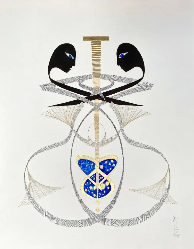 UNION Painting (ink on multilayered Canson paper)