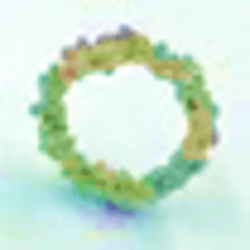 Organic Collection, Handmade Sterling Silver,  gold Plated Free Beads Ring