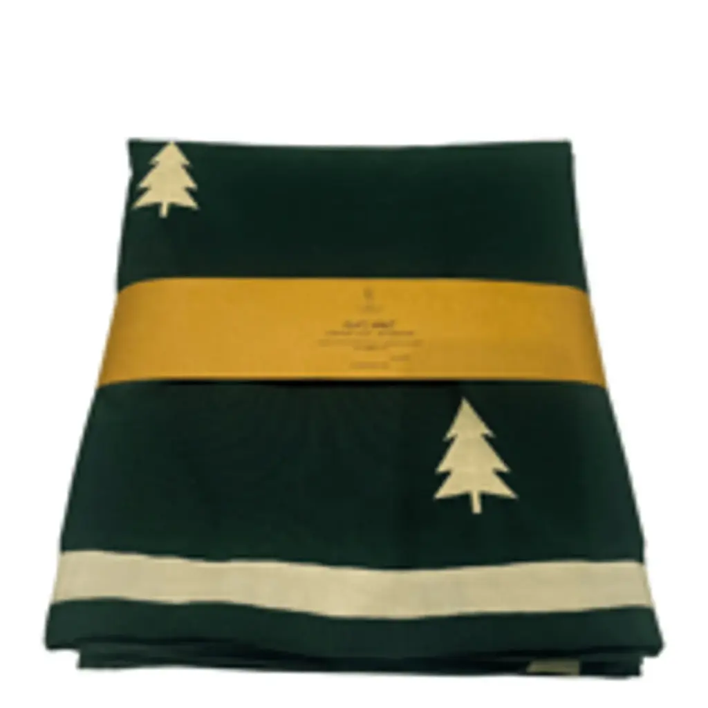Christmas royalty table cloth green 