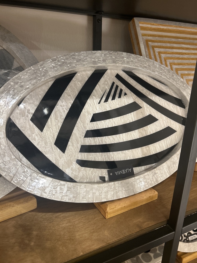 Oval Mother of pearl Tray Small