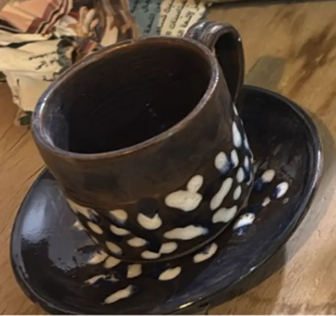 Marquis coffee cup + plate