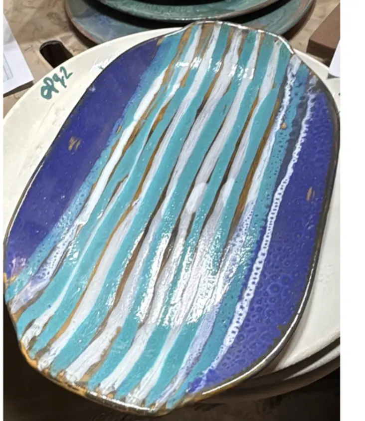 Marquis Oval plate with hanger 38*24cm