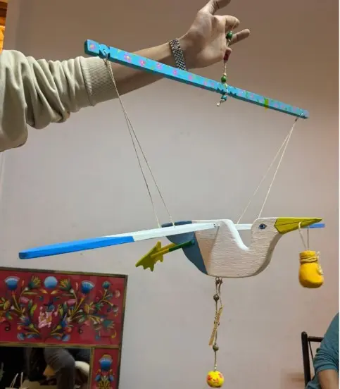 Flying stork