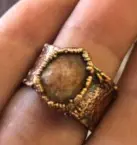 (GYR031) Amethyst & moonstone Ring