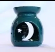 Herfa Moon & Stars oil Burner (Green) (Ramadan)