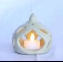 Herfa Awra Candle Holder (White) (Ramadan)