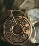 Earrings Hoop (Double-sided Ankh Lotus)