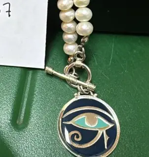 Necklace Cat-Horous (Pearls Cat-Horous Eyes)