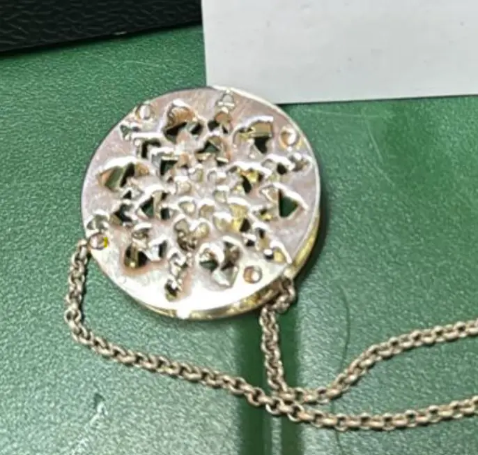 Necklace Double Silver (Round Double Sided)