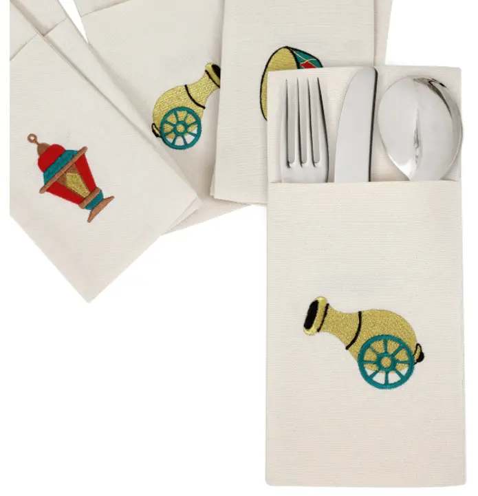 Wahawee Colours Cutlery Sleeves  - Set of 6