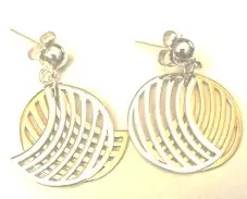 (Kaleidoscope Collection) Dangling Circle earrings (Small)